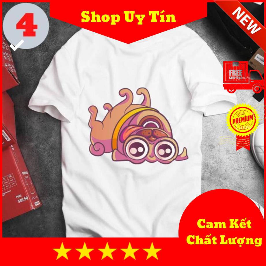 Áo Thun In Unisex Hình Chó Mặt Xệ Dễ Thương, Cực Chất - The Dog - Tuổi Tuất 3