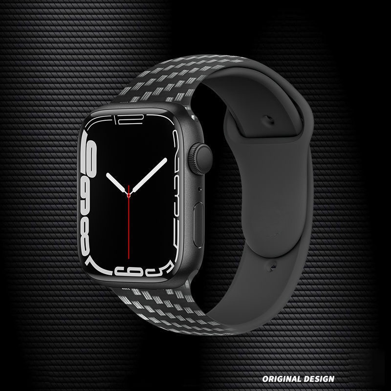 Dây Đeo Bằng Sợi Carbon Cao Cấp Cho Smart Watch series 7 6 5 4 3 2 1 SE 44mm 40mm 45mm 41mm 38mm 42mm
