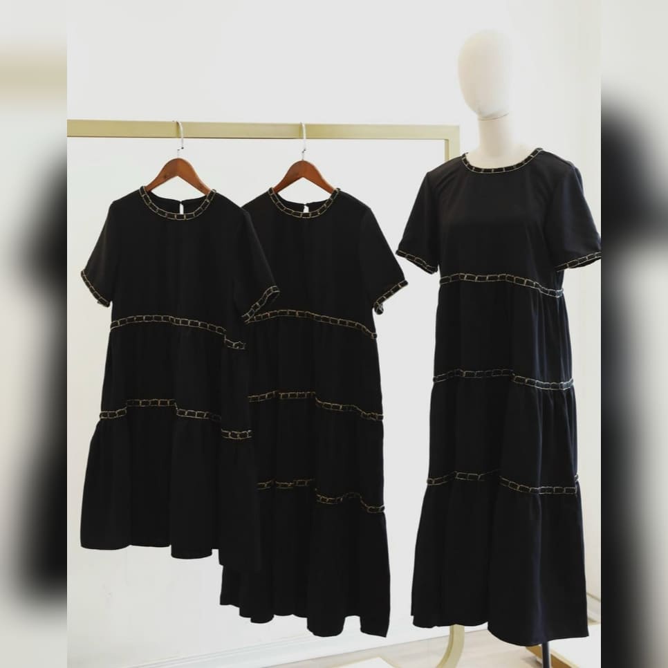 Đầm Bầu Váy Bầu Babydoll Dáng Dài Nhiều Tầng Mùa Hè Phối Ren Xinh Xắn Đi Chơi Dự Tiệc HD2706 Honey Mommy
