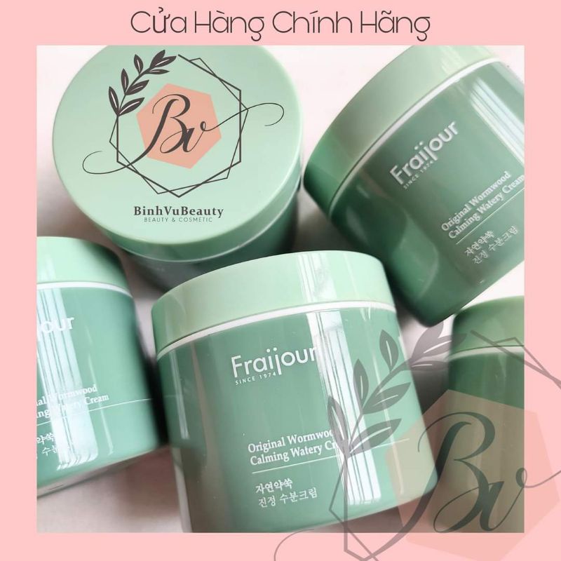 Kem Dưỡng Ẩm Ngải Cứu Fraijour Original Wormwood Calming Watery Cream 100ml Giảm Mụn, Làm Sáng Da PP3