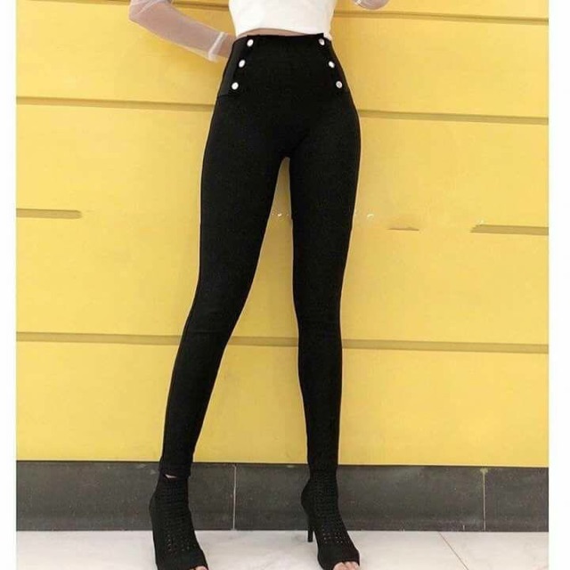 Quần tregging cạp cao 6 khuy cao cấp | BigBuy360 - bigbuy360.vn