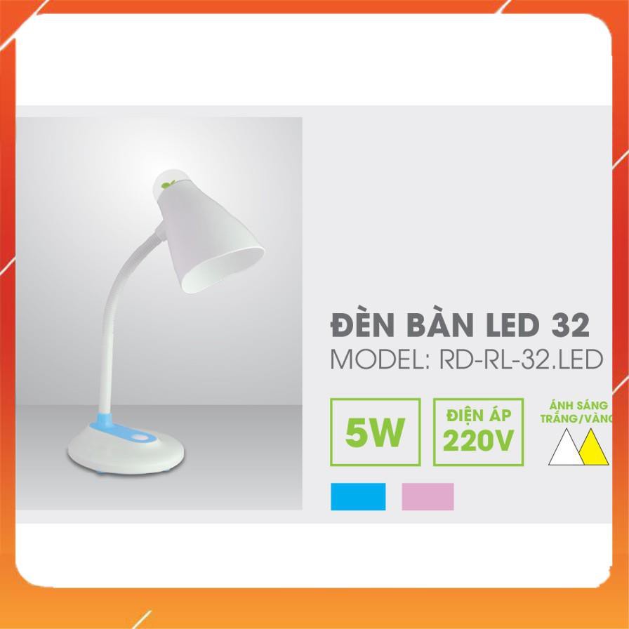 Đèn Học Chống Cận ❤️FREESHIP❤️ LED Rạng Đông  RD - RL- 32.LED 3000K/6500K - 5W