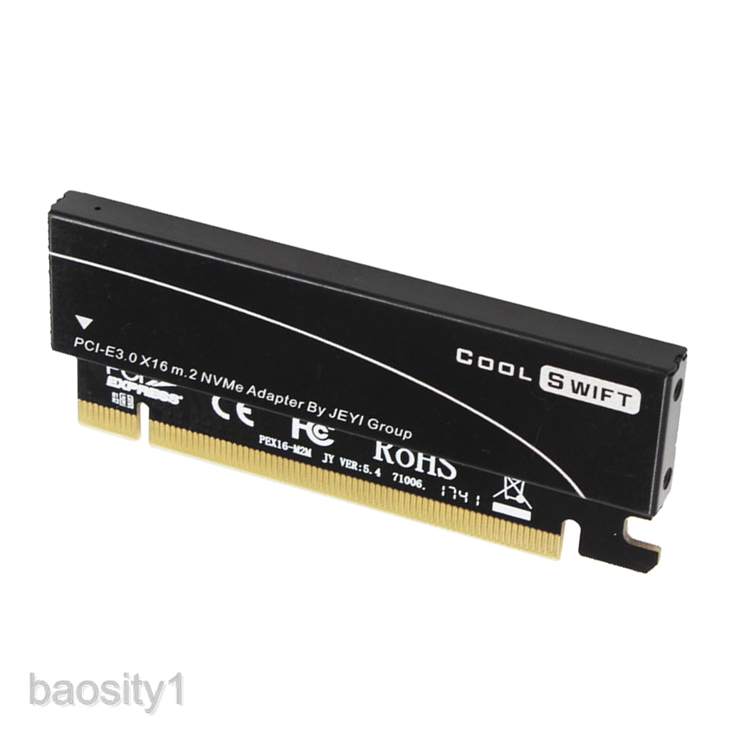 Card chuyển đổi cổng NVME M.2 sang PCIe kèm bộ tản nhiệt có phụ kiện đi kèm chuyên dụng