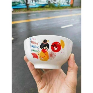 BỘ 10 CHÉN SỨ IN HOA CAO CẤP