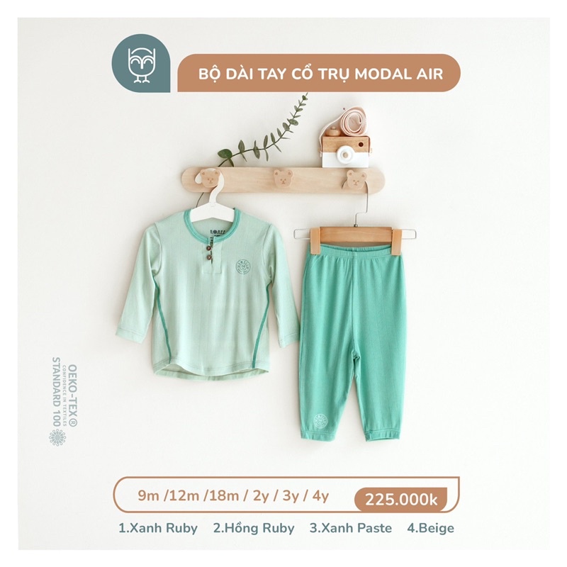 HRNEE - Bộ dài tay cổ trụ Hãng Hrnee Cho Bé Trai Bé Gái - Shop NGA STONE