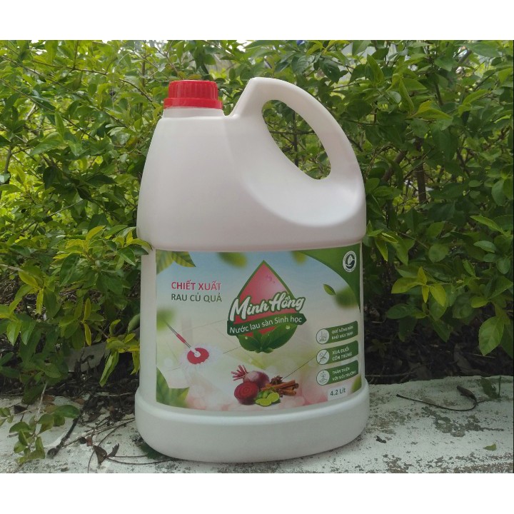 Nước Lau Sàn Hữu Cơ  Minh Hồng 4.2L - Giảm Côn Trùng, Ruồi, Muỗi