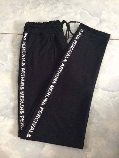 Quần legging sọc chữ