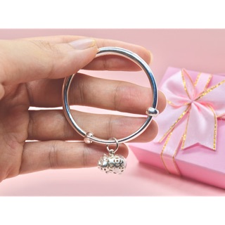 Lắc cứng bạc ta cho bé