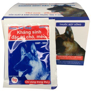 [Mã 254FMCGSALE giảm 8% đơn 500K] Kháng sinh đặc trị chó, mèo - Doxy Sul Trep - phụ kiện thú cưng CUTEPETS SHOP