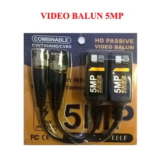 Video Balun UTP 5MP hỗ camera AHD/CVI/TVI