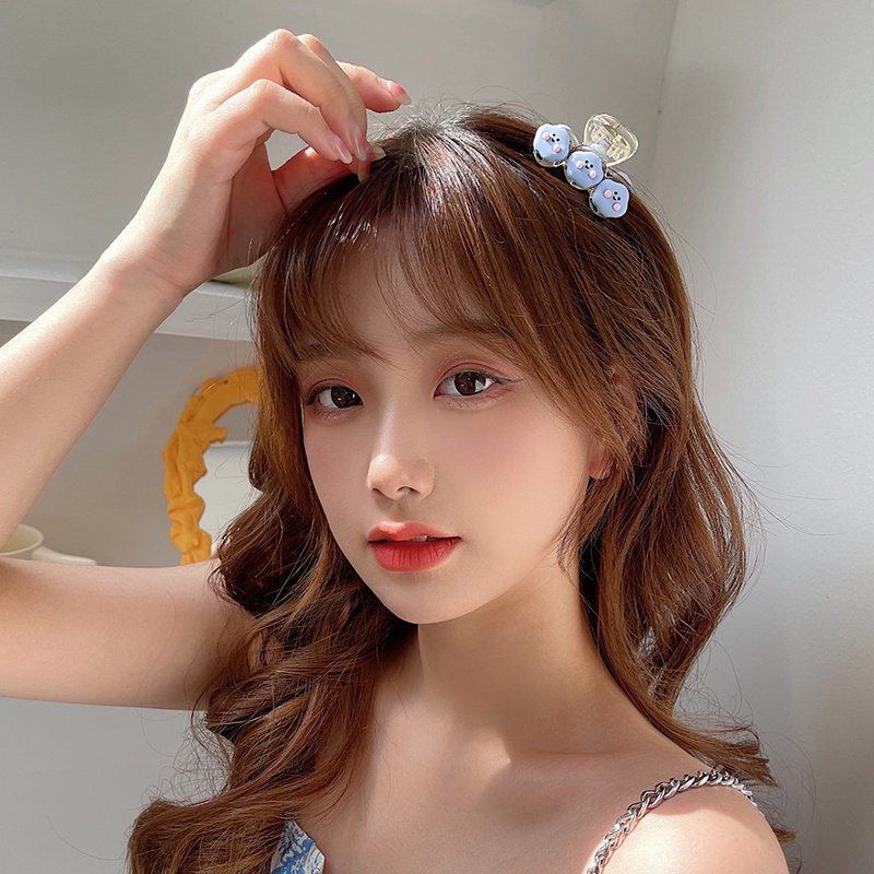 Kẹp Tóc Hình Hoa / Trái Cây Hoạt Hình Phong Cách Hàn Quốc Ngọt