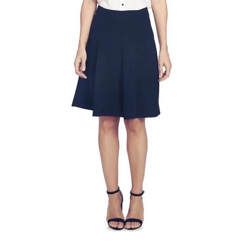 Chân Váy Xoè SPRIT Still 2 Lớp Màu Xanh Navy - Size 8 (Eo 84 - Mông 148 - Dài 55)