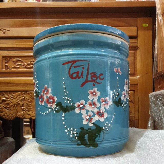 Hũ đựng gạo bát tràng Việt Nam đựng 15kg | BigBuy360 - bigbuy360.vn