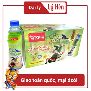 [Toàn quốc] Thùng 24 Chai Nước Yến Nha Đam - Dừa Nha Đam Tingco Chai Nhựa PEP 500ml Date Luôn Mới thumbnail