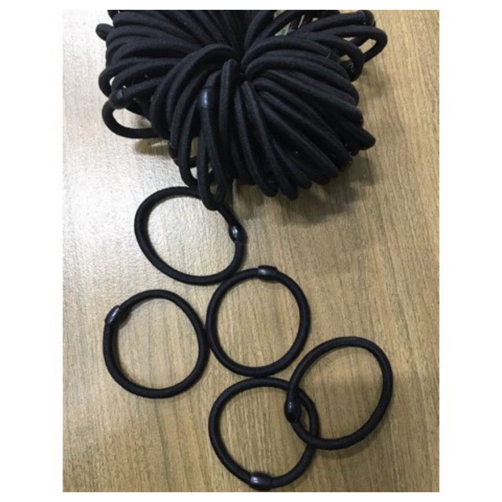 10 DÂY CỘT TÓC ĐEN NÚT TRÒN