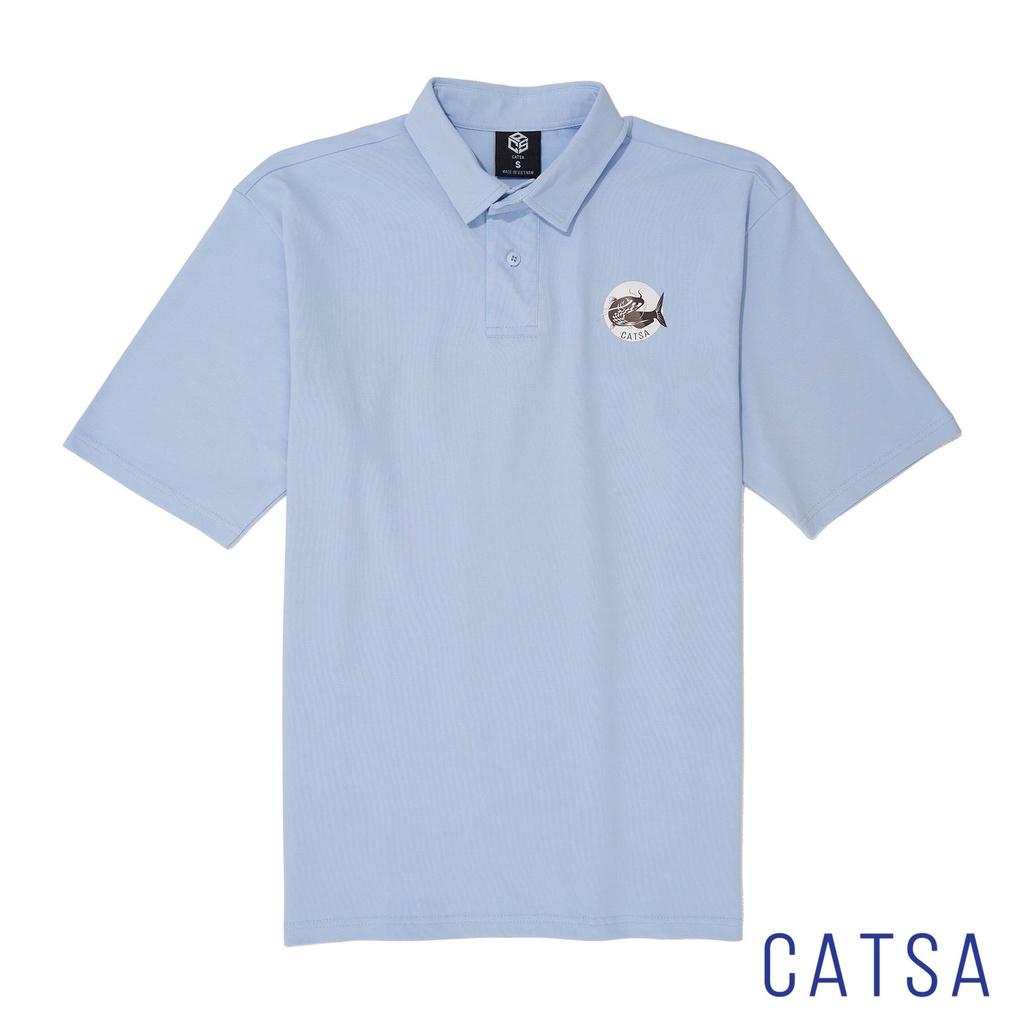 Áo thun polo nam CATSA thun cotton co giãn, mặc thoải mái, áo thấm hút mồ hôi ATP273 - ATP275 - ATP276