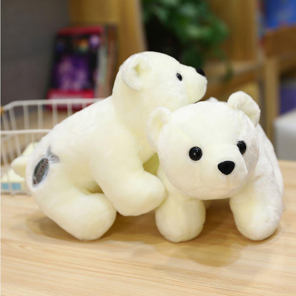 Gấu Bắc Cực Nhồi Bông Mềm Mại 24 / 28cm Thiết Kế Dễ Thương