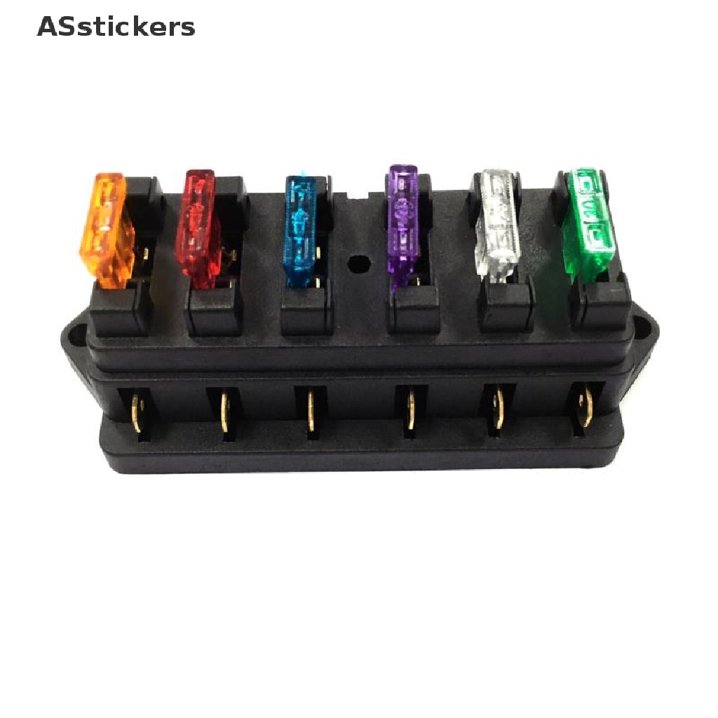 Hộp Cầu Chì 6 Chiều DC 12V / 24V Chuyên Dụng Cho Xe Hơi