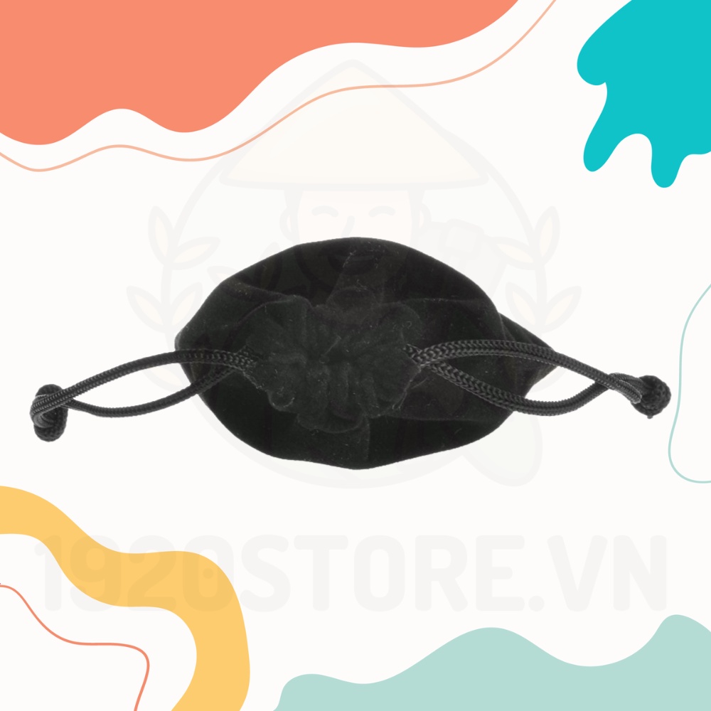 Túi Đựng Tai Nghe True Wireless 1920Store.vn Pouch HAVIT TW967, DEFUNC vải Gấm Nhung Dây Rút, Kích Thước 7x9cm