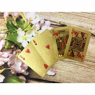  Bộ Bài Tây Mạ Vàng Cao Cấp 24k  AmsT8