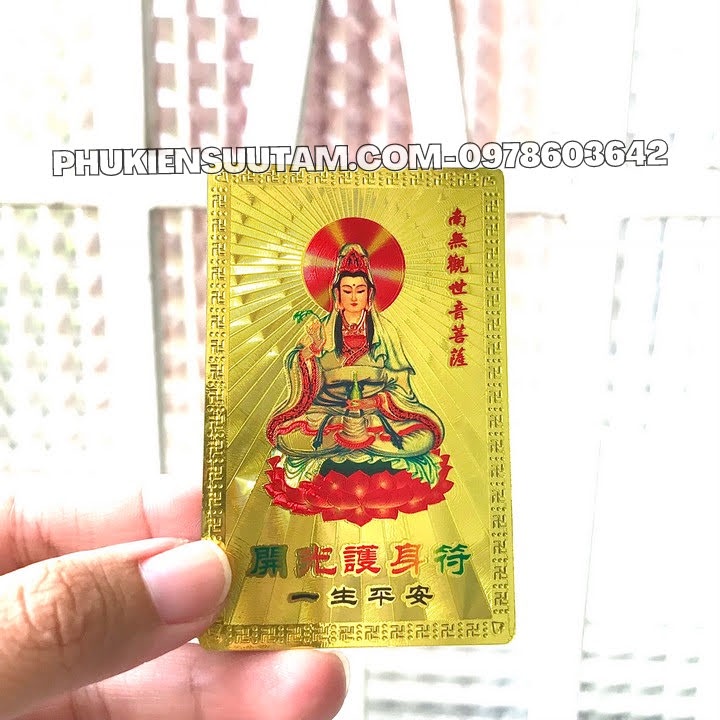 Thẻ Kim Bài Quan Âm Bồ Tát - TMT Collection - SP005745