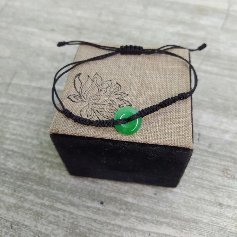 Vòng Handmade đồng xu Cẩm Thạch thiên nhiên