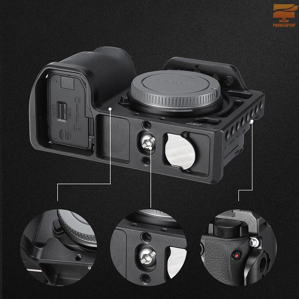 UURig Aluminum Alloy Camera Cage with Cold Shoe Compatible with Sony A6600