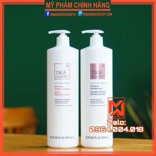 DẦU GỘI XẢ PHỤC HỒI TIGI COPYRIGHT REPAIR 970ML CHÍNH HÃNG