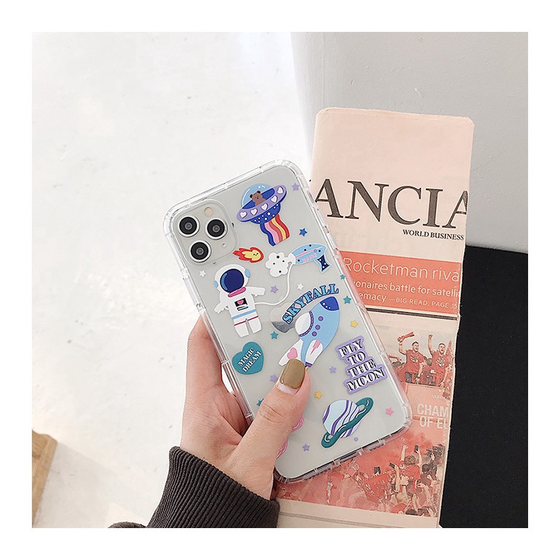 Ốp điện thoại mềm hình phi hành gia cho iphone 6 6s 7 8 plus ix xr xs max se2 11 pro max 7plus 8plus 6plus | BigBuy360 - bigbuy360.vn