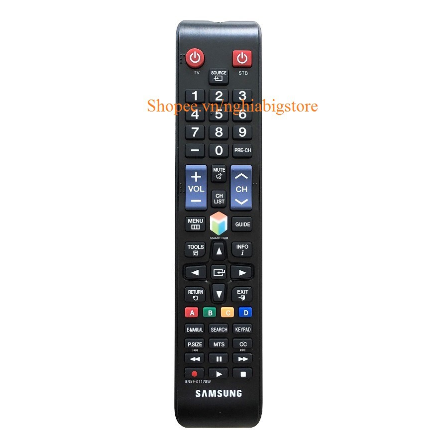 Remote Điều Khiển Tivi SAMSUNG, Internet Smart TV BN59-01178W Grade A