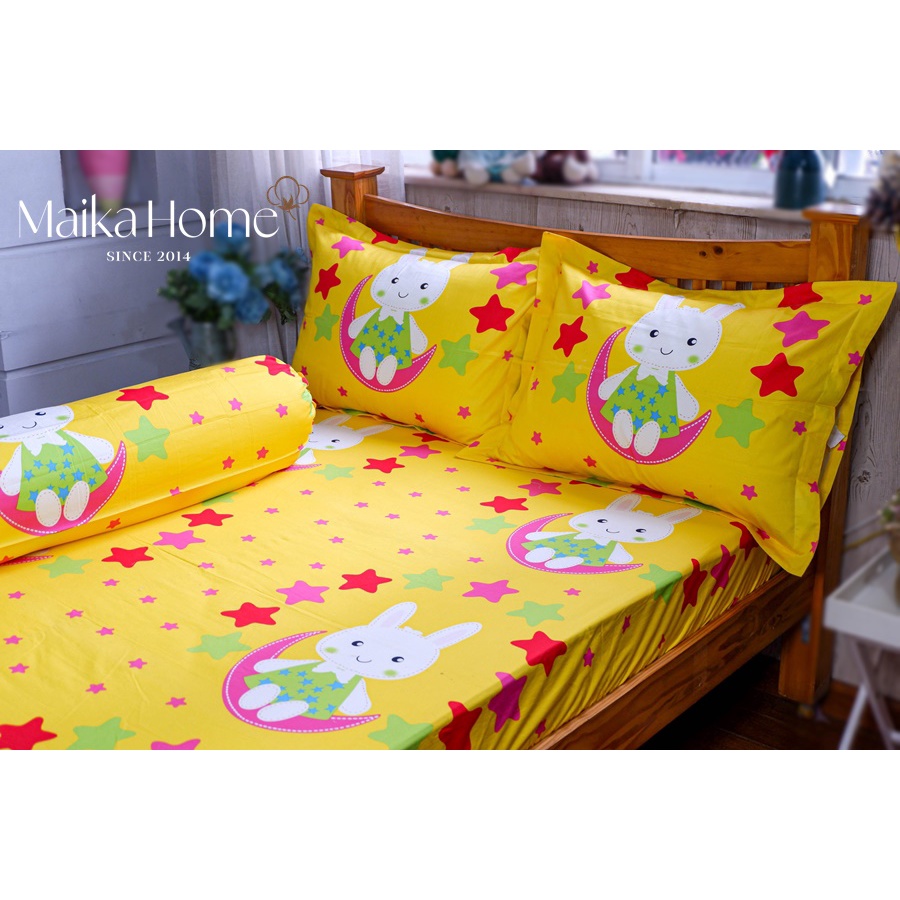 Bộ Drap 1m2x2m Cotton Korea Thỏ Ngọc