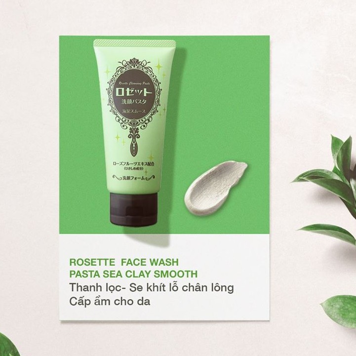Sữa Rửa Mặt Bùn Khoáng Rosette Nhật Bản 120g