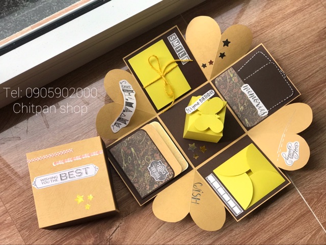 Hộp quà dán ảnh - size 10cm | BigBuy360 - bigbuy360.vn