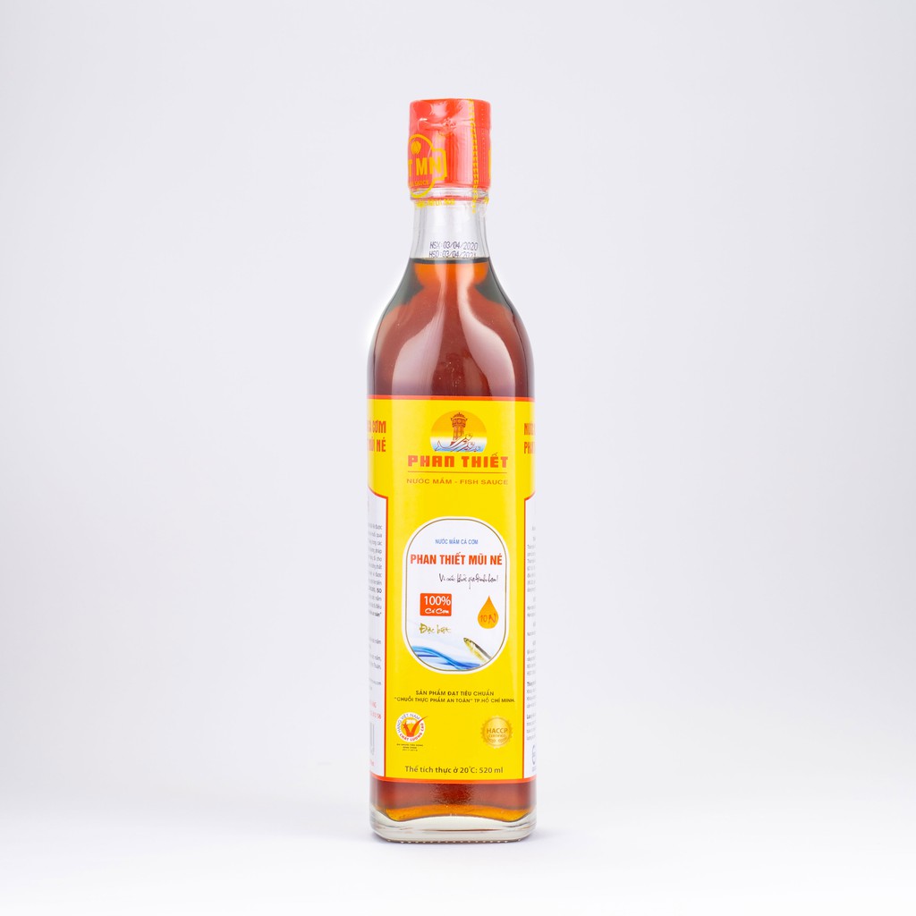 Nước Mắm Cá Cơm Truyền Thống Phan Thiết Mũi Né 10N (10 độ Đạm) 520ml