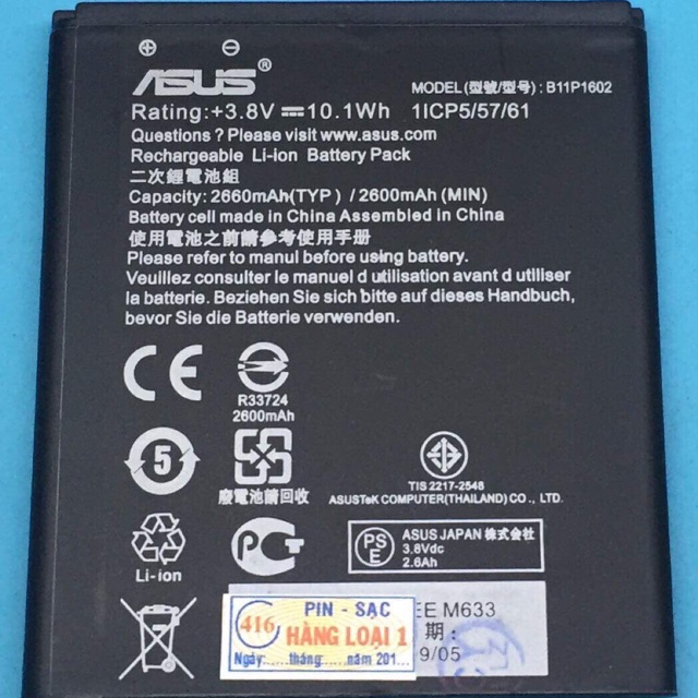 Pin Asus Zenfone 3 Go zin