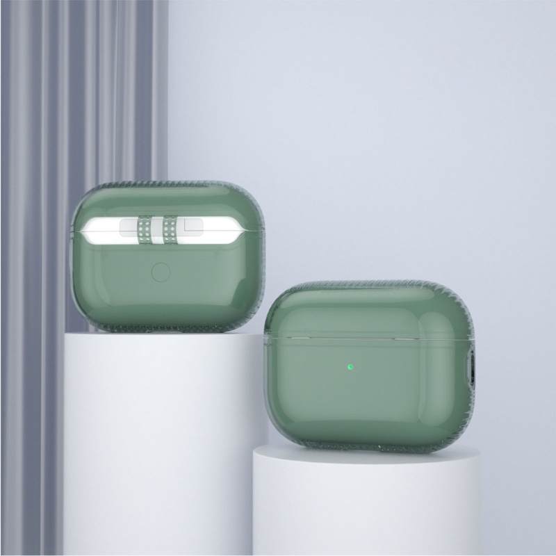Vỏ Bảo Vệ Hộp Đựng Tai Nghe Airpods-Pro 2 Bằng TPU Mềm Trong Suốt Chống Sốc