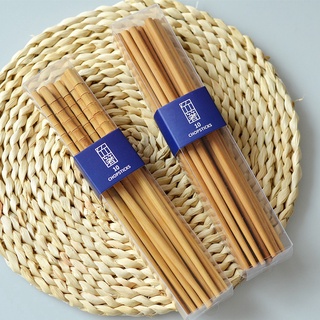 Bộ đũa gỗ tre tự nhiên BAMBOOO ECO đồ dùng nhà bếp thân thiện môi trường - 10 đôi