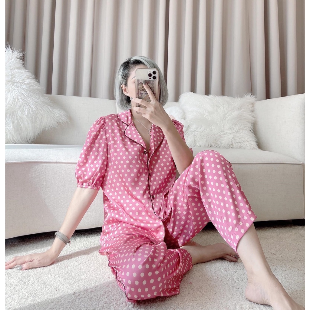 Đồ Bộ Pijama Tay Bồng Dễ Thương Trẻ Trung C23 SWEET HOME | BigBuy360 - bigbuy360.vn