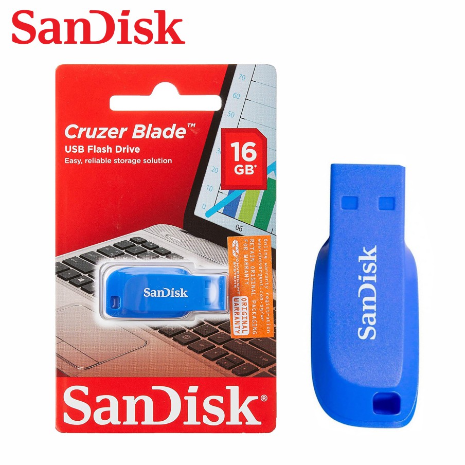 USB SanDisk Cruzer Blade CZ50 16GB USB 2.0 - SDCZ50C-016G-B35BE - Hàng Phân Phối Chính Hãng