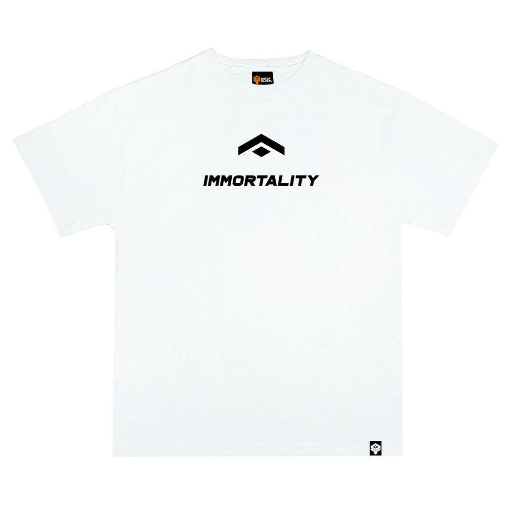 Áo thun nữ form rộng tay lỡ màu trắng ONTOP - Big Logo | BigBuy360 - bigbuy360.vn