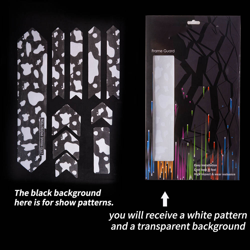 Miếng dán bảo vệ trang trí khung xe đạp 3D độc đáo