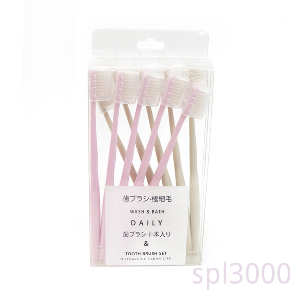 Set 10 Bàn Chải Đánh Răng Lông Mềm Chất Lượng Cao