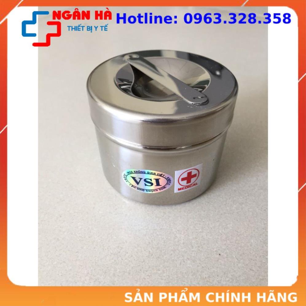 Hộp tròn inox đúc y tế các cỡ to,trung,nhỏsiêu km