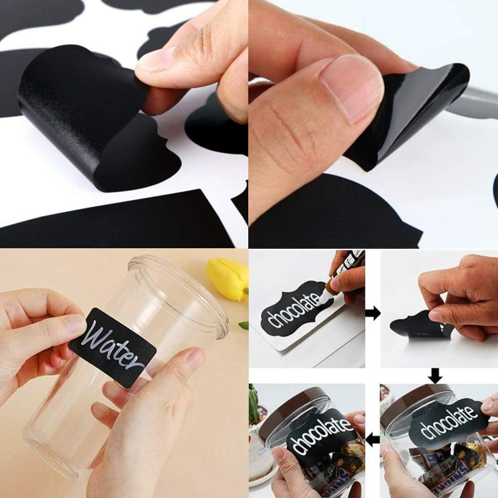 Set 8/24/72 nhãn dán màu đen ANAEAT chống thấm nước tiện dụng
