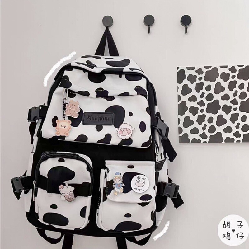 Balo Đi Học Bò Sữa Dễ Thương Tihinstore Mã 690320