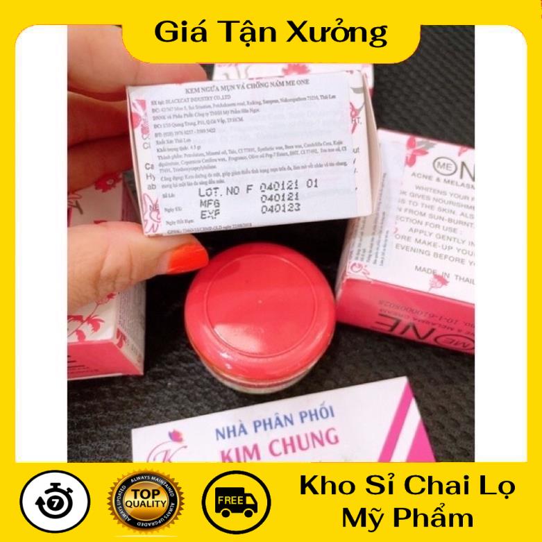 [TRÙM SỈ] [Lố 12 hộp] Kem dưỡng trắng da Me One 4,5g, nguyên liệu, công thức làm kem trộn trắng da body