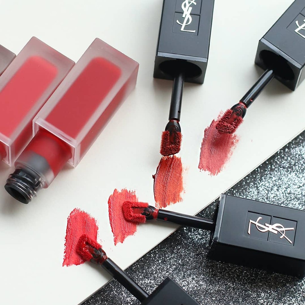 Son môi YSL màu đen nhám mới 2020 màu son kem lì 205/206/208/210/211/212/216 | BigBuy360 - bigbuy360.vn
