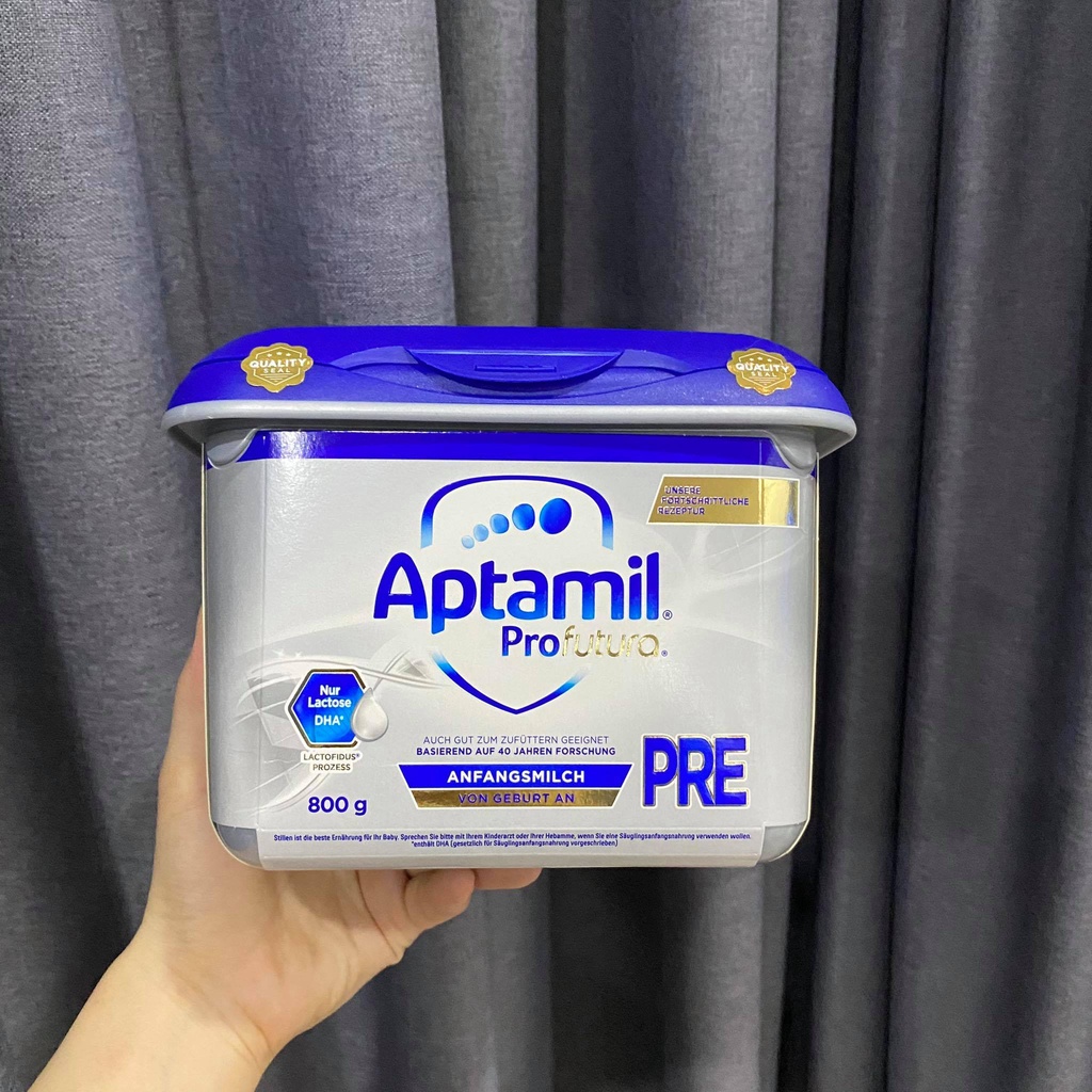 Sữa Aptamil Đức Bạc Pre - Số 1 - Số 2, date 2022 loại 800G