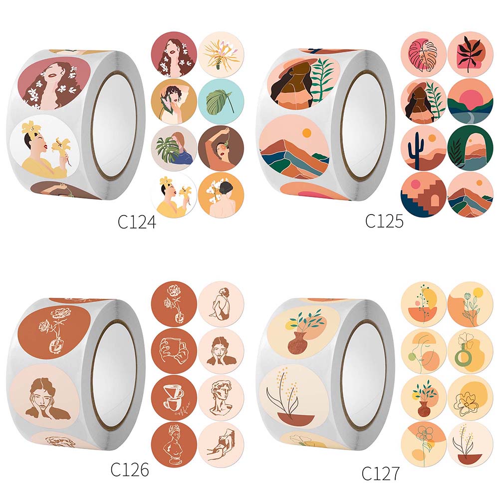 Cuộn 500 Miếng Dán Trang Trí Phong Cách Cá Tính