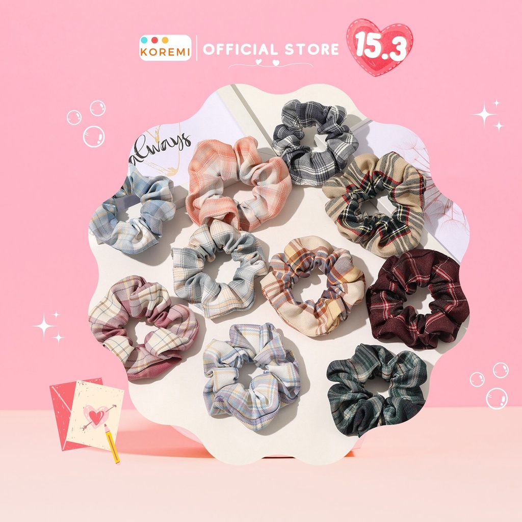 [Tổng kho - Giá sỉ] Cột tóc Vải Scrunchies - dây buộc tóc vải Vintage { Korean HOT trend 2020 style_02}